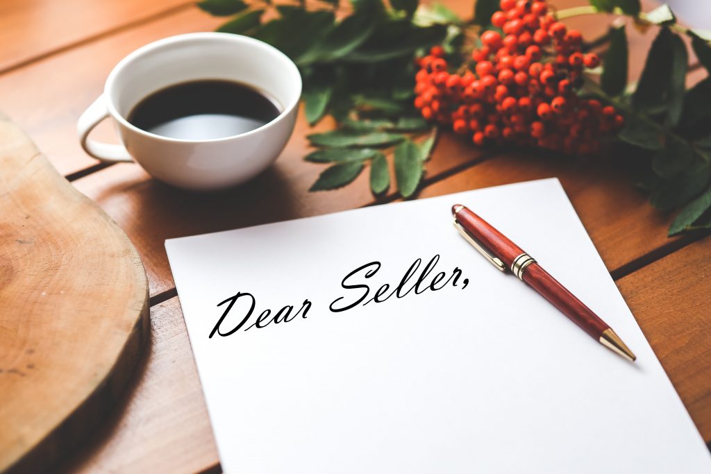 Writing a personal letter to a home seller